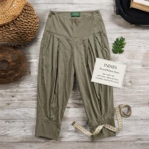 *Rare* Indies French Boutique Tapered Balloon Pants- Khaki Olive- Size T3 (US M)